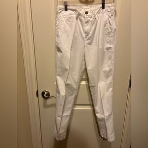 GAP White Straight Chino Pants